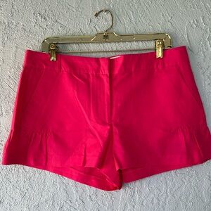 NWT JCrew Pink Side Ruffle Shorts Size 12